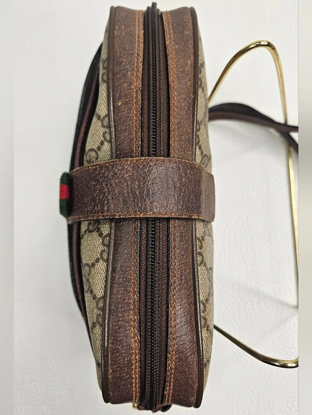 Authentic 80s Gucci GG Supreme Sherry  Ophidia Camera Crossbody Shoulder Bag